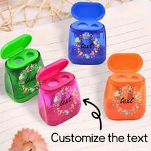 Taille-crayon double trou personnalisé, taille-crayon en plastique pour la rentrée scolaire, fournitures scolaires, cadeau pour l'école, pour le bureau, pour l'école, pour la classe, pour les cadeaux d'enseignants, pour l'université, pour les collègues, pour les chambres d'étudiants, pour les enseignants, pour les garçons et les filles, pour les adolescents, élèves de collège, élèves de lycée, étudiants universitaires, étudiants de première année, étudiants de deuxième année, étudiants de première année, multifonctionnel, ornemental, réutilisable, moderne, coloré, mignon, vintage, dessin animé, kawaii, personnalisé, unique, travailleurs, clients, étudiants, pour les affaires/le travail/le bureau, pour l'école