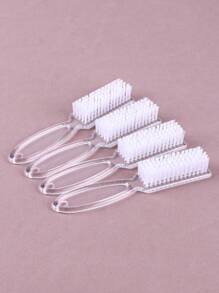 4 piezas de brochas de limpieza para arte de uñas, de mango largo y multifuncionales - Multicolor - Ver 9