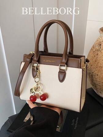 BELLEBORG Sac à main et sac à bandoulière imprimés pour femmes, minimaliste et pratique, multifonction avec pendentif