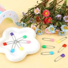 10/20/30/50 Stücke Sicherheitsnadeln mit Kunststoffkopf, 5cm Sicherheitsnadeln mit Verschluss für Baby Kleidung, Windeln, DIY Nähnadeln, Nähzubehör