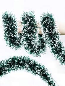 2 Stücke 2m/200cm/78,74 Zoll (6,56 Fuß) Weihnachtskranz, bunt lackierter dunkelgrüner Metallkranz, geeignet für Weihnachtsbaum und Innen-/Außendekoration, perfekte Wahl für vintage Metallkranz für Feiertage, auch geeignet für Hochzeits- und Partydekorationen sowie Weihnachtsbaum-Dekoration. - Verschiedenfarbig - Übersicht 6