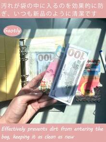 3 piezas de bolsas transparentes versátiles para carpetas de anillas en tamaños A5, A6, A7 - Bolsas de documentos transparentes y esmeriladas perfectas para almacenar pegatinas, accesorios sueltos, recibos y efectivo - Material de PVC duradero que garantiza alta transparencia y larga duración - Diseño innovador sin lengüeta que maximiza el espacio de almacenamiento - Ideal para la escuela, la organización del hogar, la papelería y los suministros de regreso a la escuela - Organizador de documentos esencial para cada estudiante y oficina en el hogar