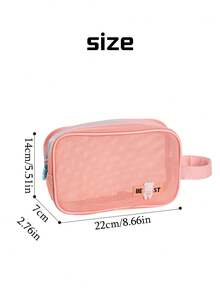 Nueva bolsa de malla compuesta de 3 capas de colores múltiples, bolsa de malla compuesta de 3 capas, bolsa de cosméticos con tapa abatible para vacaciones, bolsa de almacenamiento de cosméticos de gran capacidad, ideal para viajes de vacaciones, playa, dormitorio de estudiantes, bolsa de almacenamiento de cables de datos y artículos de tocador, bolsa de viaje para vacaciones, bolsa de maquillaje para la escuela, bolsa de tocador para cruceros para mujeres