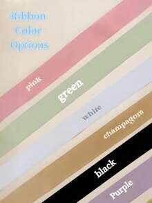 Customized Personalized Wine Glass Ribbon, Customized Wedding Champagne Flute Bow Personalized Satin Ribbon Name, Beverage Name Tag, Name Place Card, Personalized Satin Ribbon Bow (With Name) Wedding Table Decor Ribbon - Multicolor - View 8