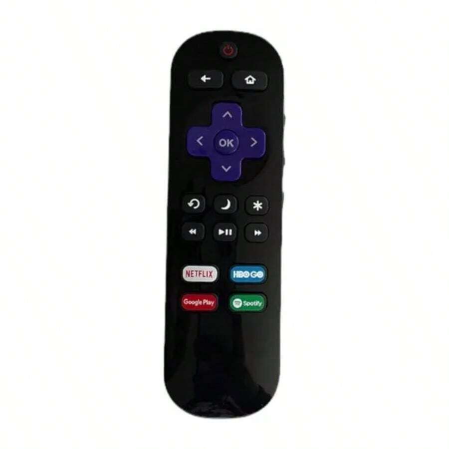 Control remoto ATVIO Roku para televisores Roku, mando universal de reemplazo, fácil configuración, funciones completas, dispositivo compatible - Negro - Ver 1