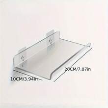 1pc Foldable Wall-Mounted Shelf, For Bathroom, Toilet, Kitchen, Bedside, Dorm Room, No Drilling Phone Storage, Wifi Router Storage Fall Home Decor Room Decor - White - View 15