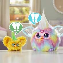 Furby Furblets Hoo-Lah Pineapple Mini Friend, 45+ Sounds & Music, Speaks Only Furbish, Electronic Plush Toys, Yellow & Green, Back To School Gifts, Ages 6+