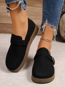 أحذية لوفرز نسائية فينتاج موديل ربيع/خريف 2025، موكاسين يابانية جميلة بأصبع قدم مستدير