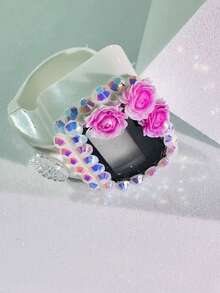 New Style, Ring With 3 Flowers, Single-Sided Rhinestone Counter, Middle Eastern Bead Counter, Muslim Prayer Bead Ring Counter, Daily Prayer Counter - Multicolor - View 18