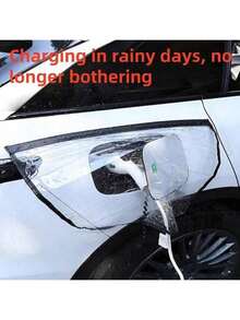 1/2 piezas Cubierta impermeable para pistola de carga de vehículo eléctrico, estuche protector a prueba de polvo para puerto de carga, adecuado para varios modelos de pistolas de carga, accesorio de equipo de carga de automóvil duradero e impermeable