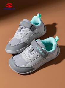 HOBIBEAR 青少年宽鞋头运动鞋，男女童均适用，鞋面加宽，赤足鞋型，防滑橡胶鞋底，舒适步行鞋，休闲校园鞋，四季皆宜 - 淺灰色 - 查看 5