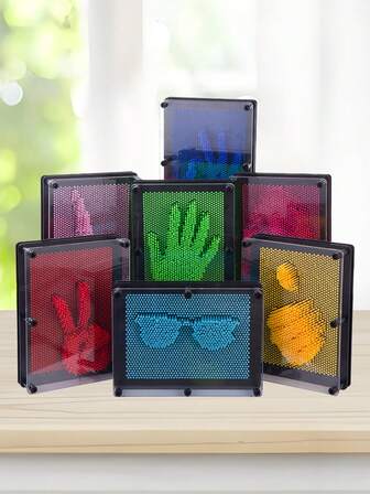 1pc Funny 3D Pin Art Board: Colorful Pushpin Art Toy, Clone Face Palm Model, Pushpin Art Family Fun Game, Creative Gift, Holiday Gift, Children Toy, Children Game, Entertainment Toy