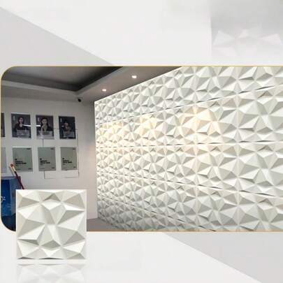 Set Of Colorful Laser 3D Diamond Pattern PVC Wall Panels - Perfect For Living Room, Bedroom, Kitchen, TV Backdrop, Hallway, And Office Decoration, Holiday Wall Stickers, Christmas And Winter Decorations