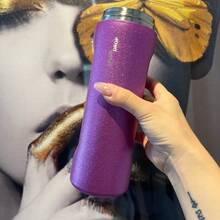 32 Ounces New Original Insulated Stainless Steel Water Bottle With Straw, Sports Water Bottle, Insulated Stainless Steel Cup With Straw, Convenient To Carry Water Bottle - 紫色 - 查看 2