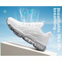 Womens Walking Running Shoes Air Cushion Breathable Fashion Tennis Sneakers Mesh Workout Casual Athletic Sports GymChristmas - 白色 - 查看 10
