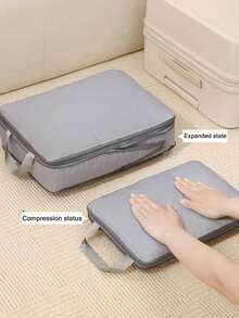 4 أكياس تخزين ضاغطة، مكعبات تنظيم السفر مع حقيبة للأحذية، قابلة للتوسيع وتوفر مساحة تخزين متقدمة - ضرورية للأمتعة والعودة إلى المدرسة