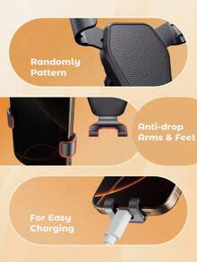 1 Giá đỡ điện thoại đa chức năng gắn khe gió điều hòa ô tô/Giá đỡ điện thoại định vị ô tô, tương thích với iPhone, điện thoại Android, quà tặng sinh nhật, gia đình, bạn bè, quà tặng mùa đông, phụ kiện lái xe ô tô, giá đỡ điện thoại ô tô chịu tải trọng lớn. - màu đen - Xem 4