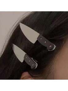 Set de 6 pinzas para el cabello de acetato con lazo, floral, lunares y pato, minimalistas y versátiles, accesorios de cabello acrílicos lindos y frescos para festivales y fiestas - Juego rosa de 6 piezas - Ver 3
