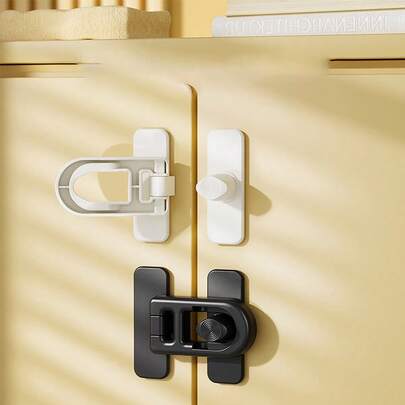 2 件/1 件儿童锁，适用于冰箱、抽屉、橱柜、烤箱，多功能儿童锁，用于婴儿防护