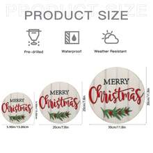1 Piece Festive Wooden Christmas Sign Decoration - Country Merry Christmas Wall Art With Seasonal Decoration, Holiday Rope Hanging Merry Christmas Sign, Suitable For Home, Outdoor, All Holiday Seasonal Decorations