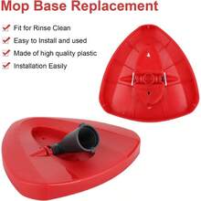 Spin Mop Base For /Ocedar EasyWring Microfibre Spin Mop 1 Tank System Rotating Triangle Mop Heads Refill Plastic Cover Replacement Accessories