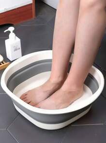 3/1pc Foldable Bathroom Basin, Underwear Cleaning Basin, Foot Soaking Bucket, Dirty Clothes Basket, Bathroom Accessories, Easy To Carry Back To School Season Accessories, Back To School Supplies, RV Apartment Bathroom Tools