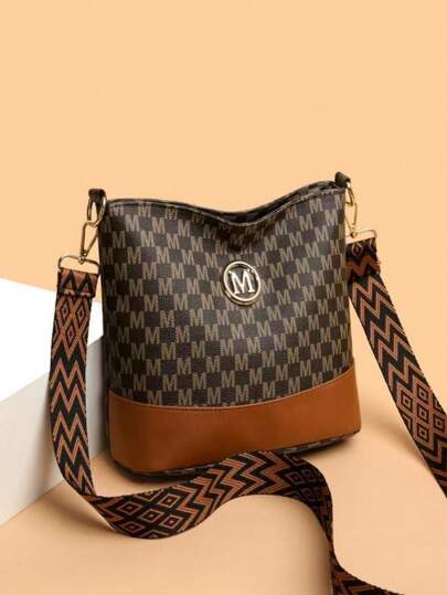 New Fashion Handbag, Shoulder Bag, Bucket Bag For Women, Large Capacity, Support Bulk Purchase. High-End Bucket Bag, Classic Versatile Shoulder Bag, Niche Design, Handbag, Crossbody Bag. Versatile Wide Strap Shoulder Bucket Bag, Fashionable Commuter Crossbody Bag For Women