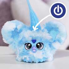Hasbro Furby Furblets SNO-Way Holiday Edition Mini Friend, 45+ Sounds, Holiday Music, Speaks Only Furbish, Electronic Plush Toys For Girls & Boys, Interactive Pets, Blue & White, 6+ - Blue White Furby - View 7