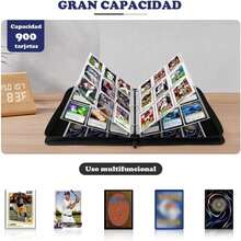 Álbum De 900 Cartas, Carpeta Para Tarjetas Con 9 Bosillos 50 Páginas, Álbum De Cartas Coleccionables, Carpeta De Cartas Para MTG, Cartas Deportivas - 1 pieza - Ver 4