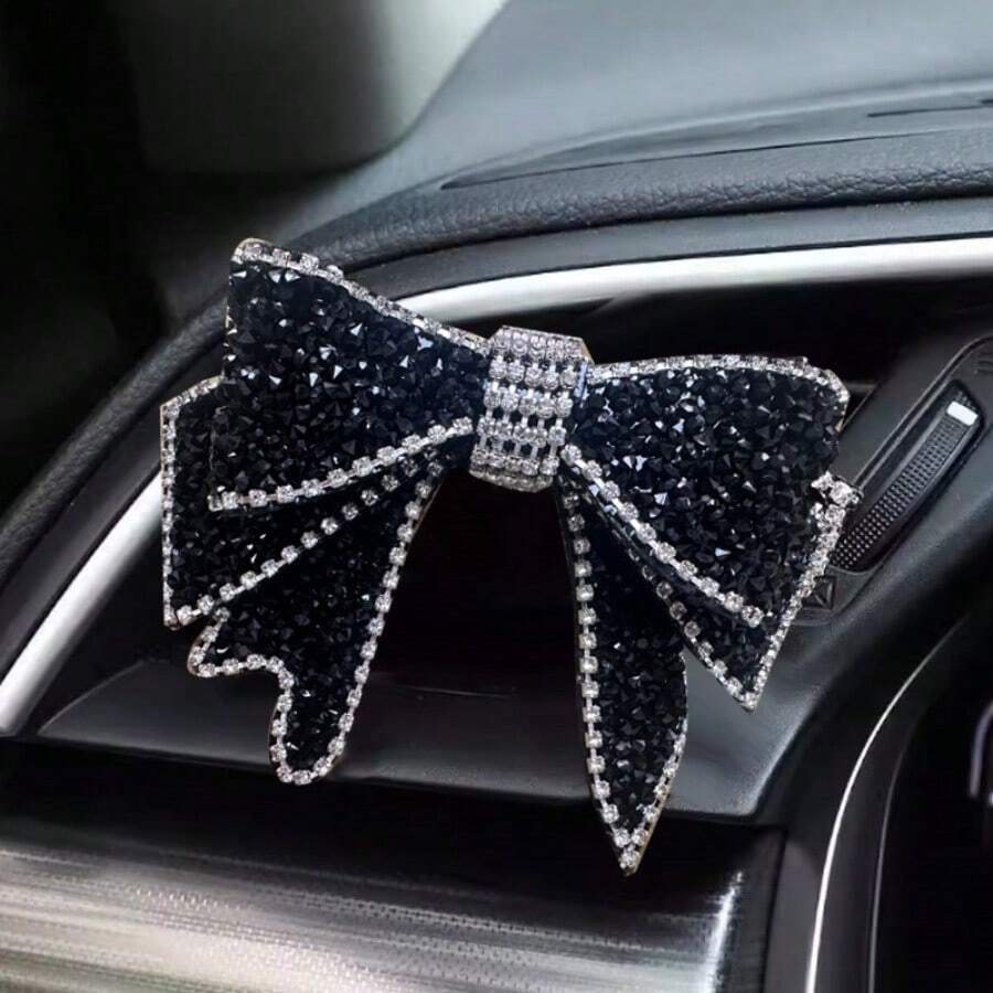 Car Air Vent Personalized Rhinestone Bow Air Freshener Decor Accessory - one-size - View 1