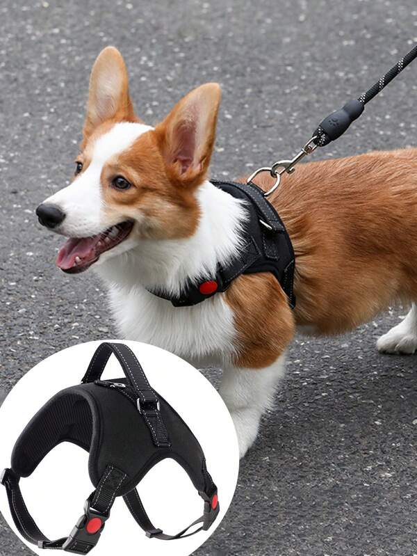 Reflective Adjustable Vest Style Dog Harness Leash, Suitable For Small, Medium And Large Dogs, The Best Choice For Dog Training