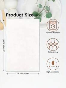 Set 2 buc. prosoape de bucătărie de Crăciun, prosoape de vase cu mesajul "Crăciun fericit", amestec de poliester ultra moale, design modern, decor de brad de Crăciun alb și roșu, 15,7 x 23,6 inci