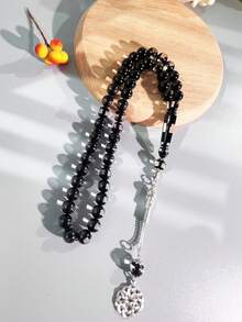 1pc Galaxy/Starry Sky Resin Rosary Beads, 10mm 45pcs Acrylic Imitation Amber Single Strand Bracelet - Multicolor - View 15