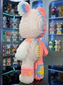 3100pcs 32cm/12.6in Love Bear Flower Bear Music Bear DIY Pixel Blocks, 3D Concatenated Blocks 14+, Room Creative Decoration, Desktop Accessories, Stress Relief Toys, Valentine's Day Gifts, Christmas Gifts, Birthday Gifts, Couple Gifts, New Year Gifts, Gifts For Girlfriends, Gifts For Familynd, Gifts For Family,Wedding Gifts, Easter Gifts - Multicolor - View 8