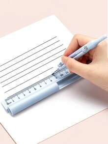 1 pieza Herramienta de 3 en 1, Brújula, Regla y Lápiz, Adecuado para Estudiantes, Escuela y Suministros de Oficina, Herramientas de Medición y Dibujo, Papelería, Útiles Escolares, Juego de Útiles Escolares