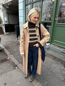 Gestreifter Strickpullover mit KontrastFarbblock, eleganter lässiger Streetstyle Rollkragenpullover für Damen mit Langarm, modischer Damen-Strickjacke mit Langarm, Herbst/Winter Material, Weiß/Rundhals Pullover/Langarm/Schulanfang/Einfarbig/Halloween/Schuloutfit//Basic/Süß/, Damen Schulanfang Mode, geeignet für Herbst/Winter Pendeln, Boho Damen Alltag Lässig, Strickpullover für den Herbst