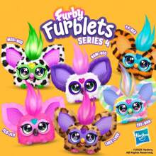 Hasbro Furby Furblets Zee-Bah 迷你朋友，适合男孩和女孩的电子毛绒玩具，彩虹斑马，会说 Furbish 语言并播放音乐，第 5 季，适合 6 岁以上儿童，开学礼物 - Rainbow Zebra - 查看 6