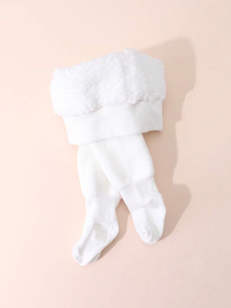 1pc Kids' Thick Thermal Lined Thermal Tights, Soft & Versatile Heavyweight Leggings For Winter Wear Below 5°C - Multicolor - View 20