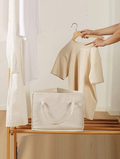 1pc Triangle Clothes Hanger With Clips & Storage Bag, Space Saving Organizer,Room Decor