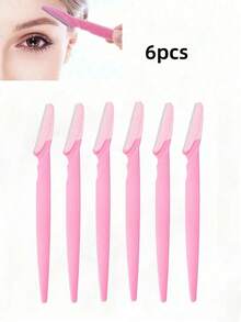 12件套女士眉毛剃刀套装 - 面部毛发修剪器、带保护盖的身体毛发剃刀、化妆工具、去角质剃须刀、无痛面部/身体/眉毛脱毛器、男女通用、返校必备美容套装、圣诞节和万圣节完美之选