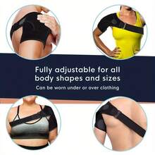 Adjustable Men's And Women's Shoulder Support And Back Support Provide Comfortable And Effective Sports Care Single Shoulder Support - màu đen - Xem 3