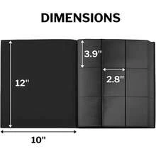Trading Card Binder Holder, 9-Pocket Sports Card Collector Binder Album For TCG, MTG, , Photo Card, Football, Basketball, Hockey And Baseball Cards - 20 Pages, 360 Card Capacity - Black - màu đen - Xem 8