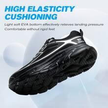 Steel Toe Wide Shoes For Men Women Lightweight Sneakers Fashion Work Shoes Comfortable Breathable Toe Tennis Shoes - Grey - View 3