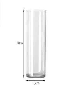 Jarrón de cilindro transparente de acrílico, jarrón de flores resistente a caídas para hidroponía, bambú de la suerte, decoración de sala de estar y dormitorio, jarrón de vidrio para decoración del hogar - Multicolor - Ver 14