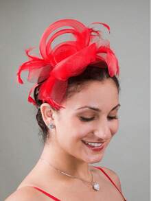 1Pc Fascinators Hats For Women Fancy Tea Party Hats 2024 Elegant 1950s Kentucky Derby Hats Feather Hair Clip For Bride Wedding Party Birdcage Veil Headband 1920s Headpiece For Horse Race Vintage Fedora Beret Hats 50s Outfit Church Hats Black Veil For Funeral 1940s Dresses Victorian Hat Pillbox Hats Lolita Accessories For Women Girl Birthday Mother's Day Halloween Christmas Gift - Multicolor - View 10