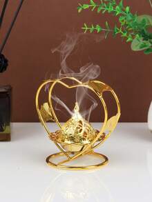 1 Piece/1 Set Of Nordic Metal Incense Burner And Aroma Diffuser. Rose Gold And Luxurious Incense Burner, Suitable For Weddings And Romantic Dinners, Home Decoration, Bedroom, Living Room (As A Centerpiece), Office, Yoga Place And Party To Create An Elegant Atmosphere. It Can Also Be Used For Tea Ceremony Decoration,