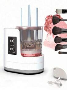 多功能二合一电动化妆刷清洁烘干机，自动旋转清洁化妆刷，清洗烘干一体，USB 供电化妆清洁工具，完美礼物 - 彩色 - 查看 10