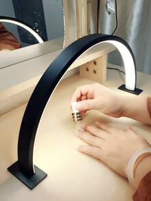 1入組3色暖光LED螺旋桌燈，適用於KTV，咖啡店，臥室床邊裝飾和夜燈，USB供電 - 黑色 - 查看 22