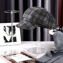 Acrylic Hat Rack, Wig Display Stand, Transparent Base Stand Rack For Baseball Cap, Round Acrylic Riser, Suitable For Desktop Display Of Watches And Jewelry