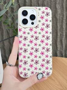GALLAPLE Pink Floral Phone Case, Botanical Phone Cover, Aesthetic Blossom Design, Durable Protective Case,Compatible With IPhone 16 Promax 16 15 14 13 12 11 X XS XSMAX Plus Pro Case - Grey - View 2
